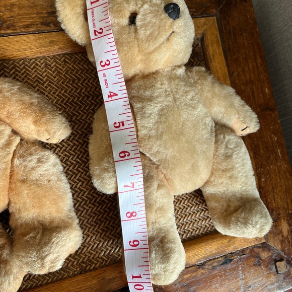 Pair of authentic, vintage, wool jointed Teddy bears, from Harrods - Picture 11 of 13